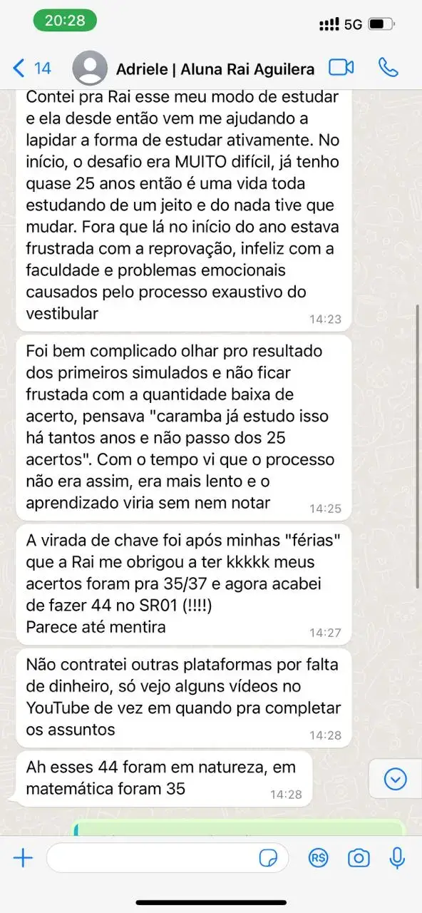 Depoimento aprovado 6